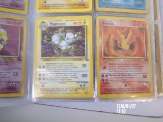 Lotto carte Pokémon: Aerodactyl, Articuno, Ditto,
