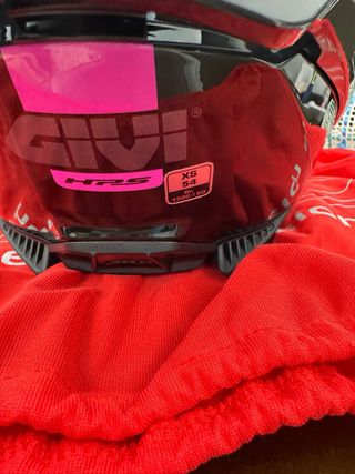 Casco Givi Glossy Balck Titanium Fucsia  XS