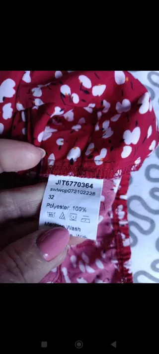 Top corto estampado floral