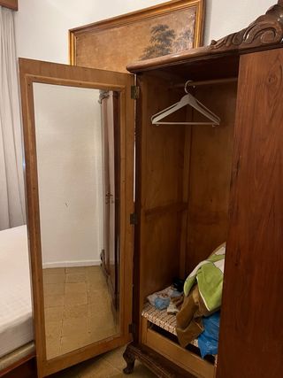 Armario de madera 3 puertas vintage