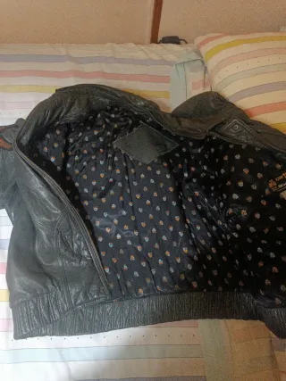 cazadora piel vintage