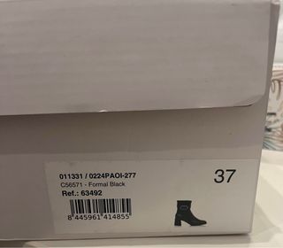 Botines Mariamare negros talla 37