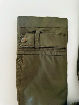 Parka Mango Verde Militar con Capucha