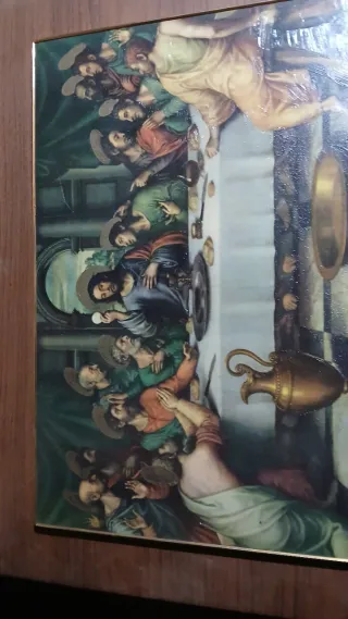 Cuadro La Última Cena Antiguo