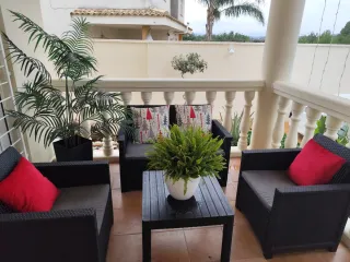 Conjunto Muebles Jardín Ratán gris con cojines