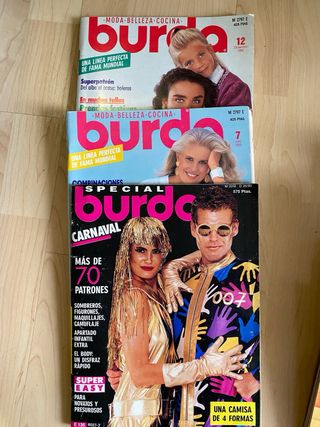 Lote de 28 revistas Burda años 90s