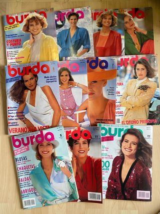Lote de 28 revistas Burda años 90s