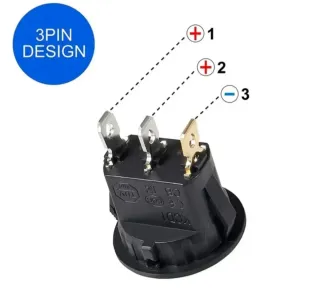 2 Interruptores Redondos con LED