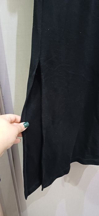 Abito lungo sportivo Zara nero Taglia M