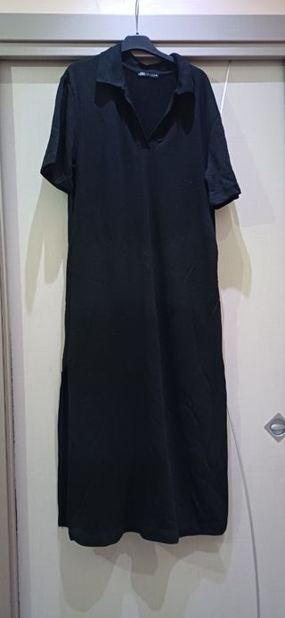 Abito lungo sportivo Zara nero Taglia M