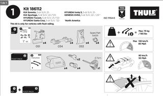 Soportes Barras Techo Thule Tucson/Sorento >2021