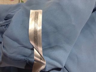 Top Terranova a balze azzurro taglia L