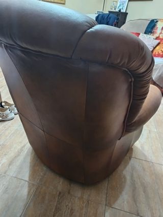Sillones de piel original marrones