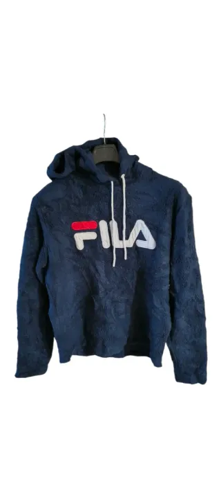 Felpa Fila pile donna blu