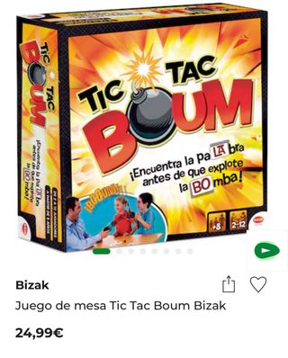 Juego de mesa Tic Tac Boum