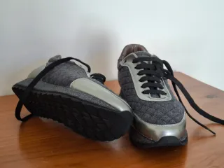 Zapatos cordones gamuza guateada combinados