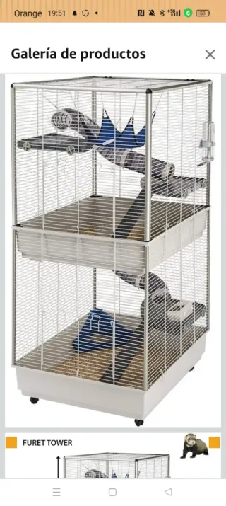 Jaula Ferplast para hurones