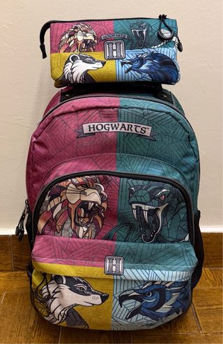 Mochila Trolley Hogwarts+ estuche a juego