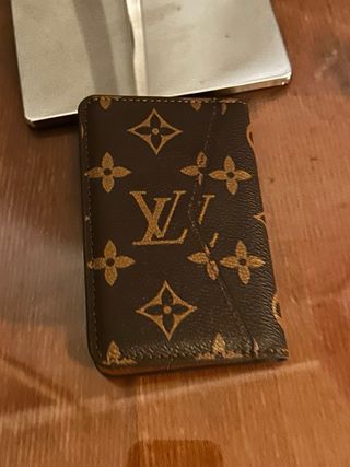 Porta carte Louis Vuitton marrone