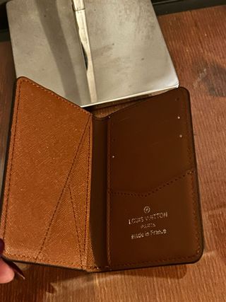 Porta carte Louis Vuitton marrone
