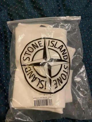 Felpa Stone Island Uomo M Bianca