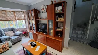 Mueble modular madera y cristal