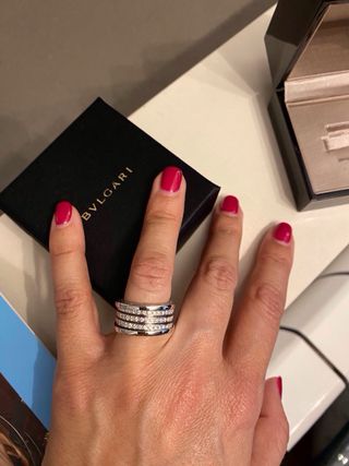 Anillo Bvlgari B. Zero 1 Oro Blanco T 51