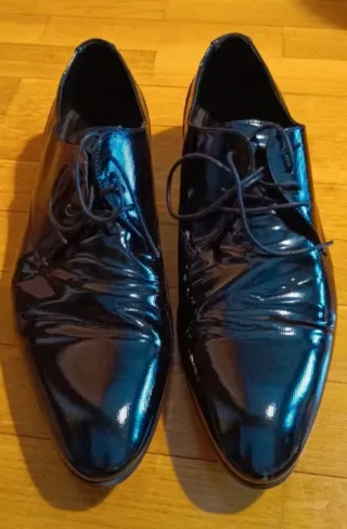 Zapatos charol negros talla 43