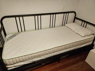 Cama Diván Negro EXTENSIBLE