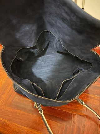 Bolso Ante Azul Marino Carolina Herrera