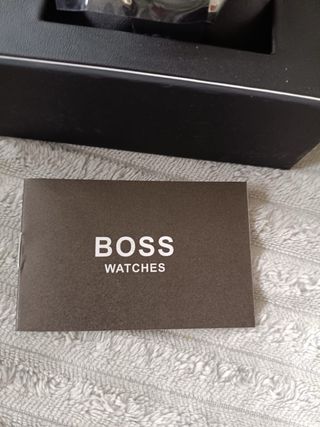 Reloj Hugo Boss Negro/Plateado Nuevo