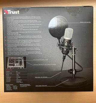 NUEVO Micrófono estudio profesional USB Trust GTX