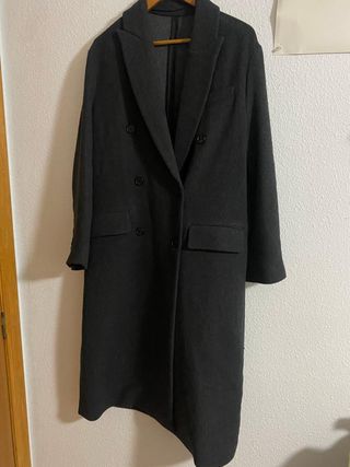 Abrigo largo oversize Zara ZW Collection