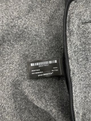 Abrigo largo oversize Zara ZW Collection