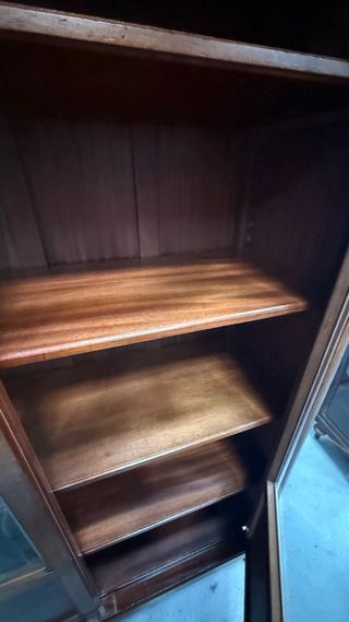 Mueble vitrina madera restaurada Escritorio Mesa