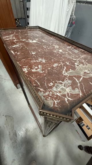 Mueble vitrina madera restaurada Escritorio Mesa