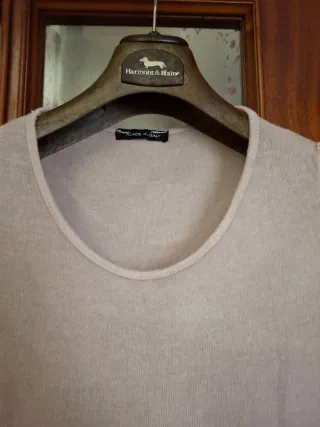 Maglione donna manica lunga pizzo