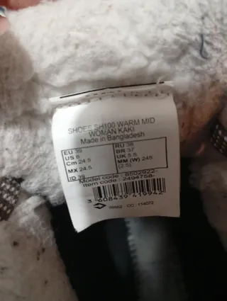 Botas de nieve Quechua mujer impermeables