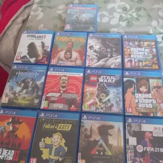 PS4 Videojuegos: God of War, Far Cry 6, GTA V