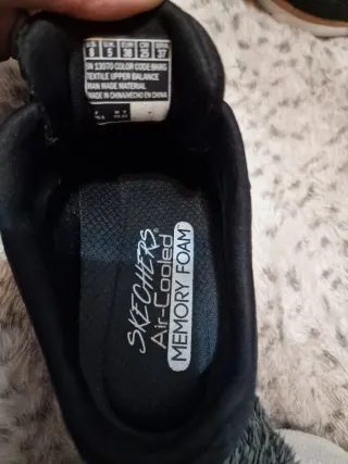 Zapatillas Skechers Talla 38 Negro/Dorado