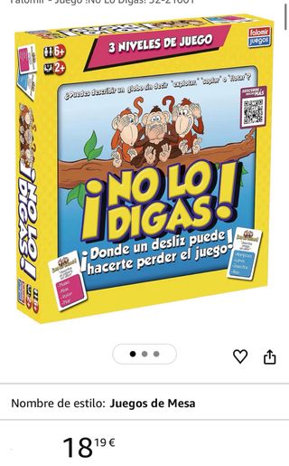 Juego de mesa ¡No lo Digas!