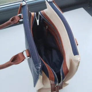 Bolso Fiorelli Beige y Azul