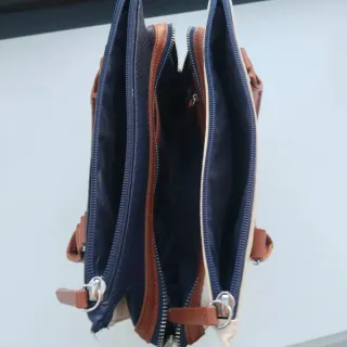 Bolso Fiorelli Beige y Azul