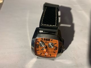Reloj Lotus Cronógrafo Naranja y Plata
