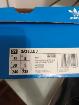 Adidas Gazelle Verde y Blanco