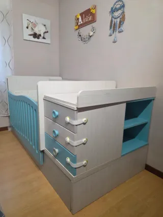 Cuna Montessori y Muebles a Juego