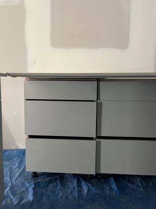 Muebles bajos de cocina piedra y madera