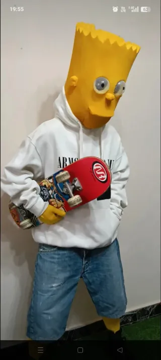 Costume Bart Simpson Carnevale Adulto