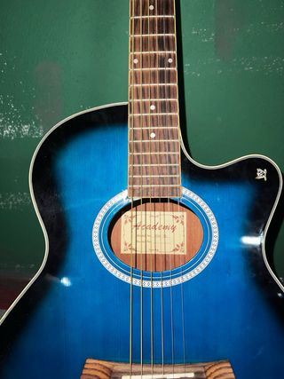 Guitarra Acústica Azul
