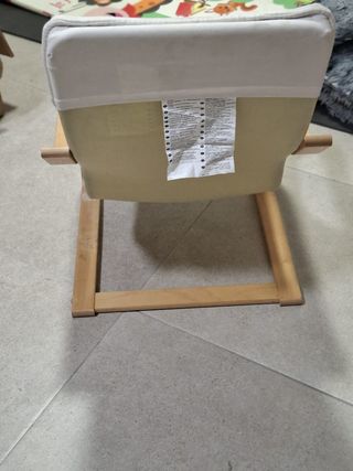 Silla Poäng infantil blanca